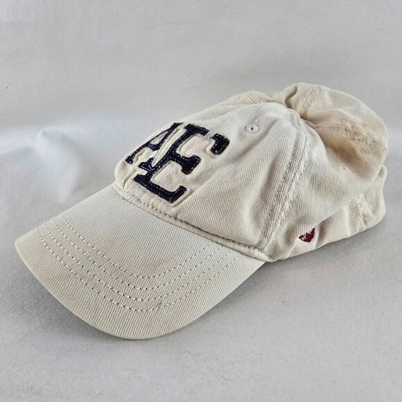 American Eagle Hat Men L/XL Beige AE Logo Distressed Baseball Nu Fit Y2K  Preppy - Picture 4 of 12